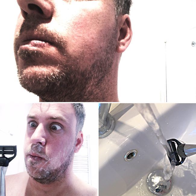 Shaving away the family beard