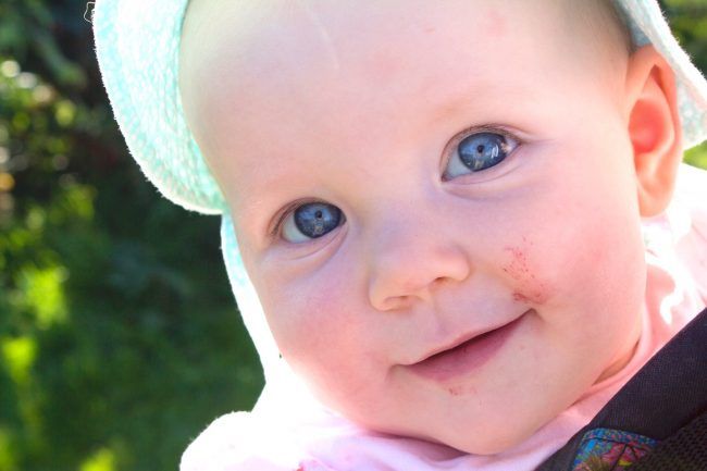 Raspberry Faced Baby
