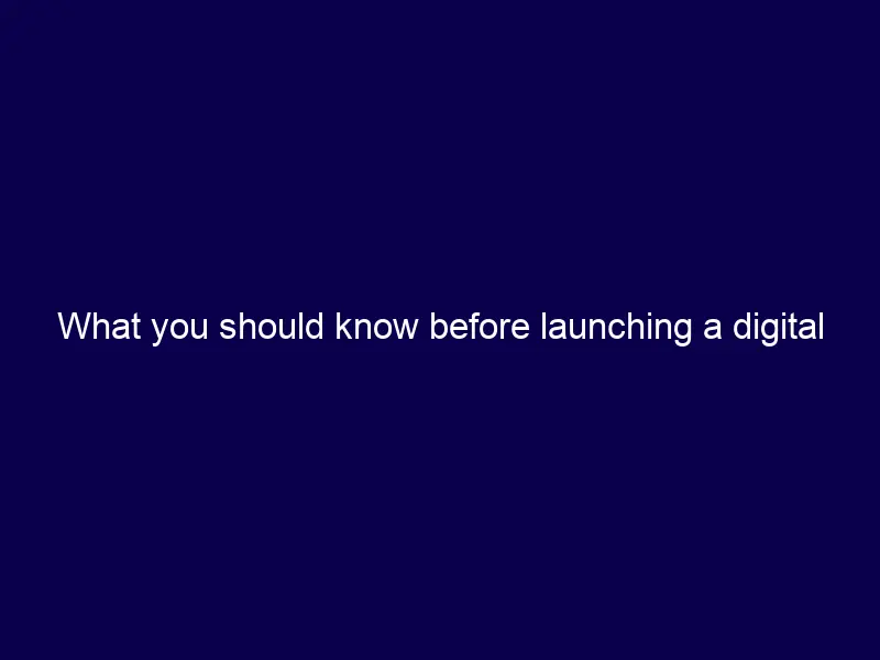 What you should know before launching a digital business!